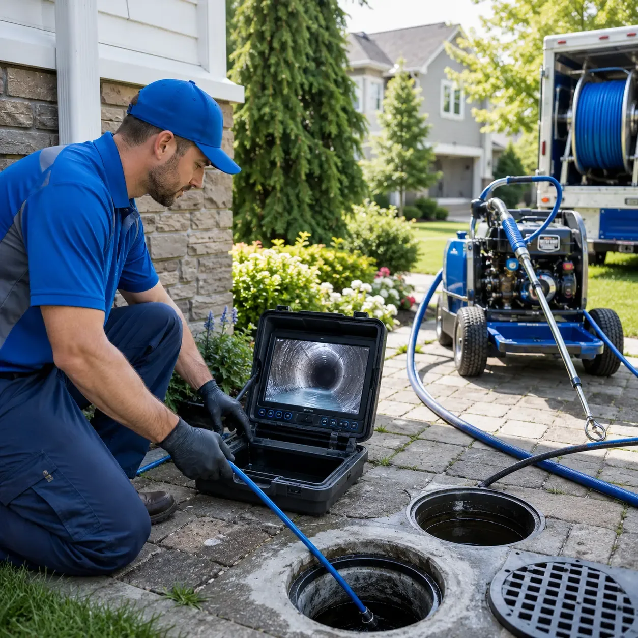 Outdoor drain cleaning professionals serving De Lancey, PA